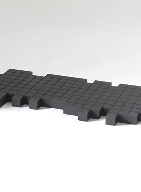 现代极简家居样板房装饰透明桌面收纳托盘拼接白色磨砂树脂摆件