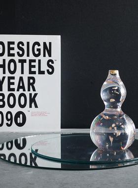 轻奢风玻璃样板间收纳盘装饰品