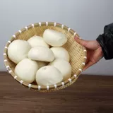 Бамбуковая циркулярная круговая пепка, бамбуковое сито крикет, корзина для хранения продуктов с бамбуком фермеров, дом с корзиной для корзины с фруктами.