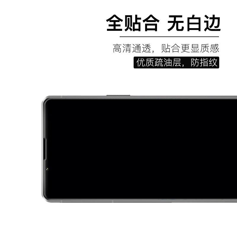 GOR适用索尼Xperia 1 V钢化膜原装无白边气泡Mark5手机膜X1iii高清防指纹X1iv屏幕防爆膜1ii保护贴膜顺滑清晰-图3