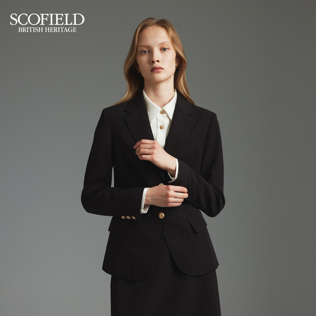 Scofield simple commuter waisted blazer