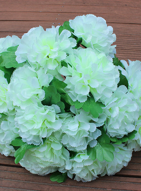 便宜清明花绢花18头菊花束扫墓花塑料花祭祀花插花装饰花批发菊花