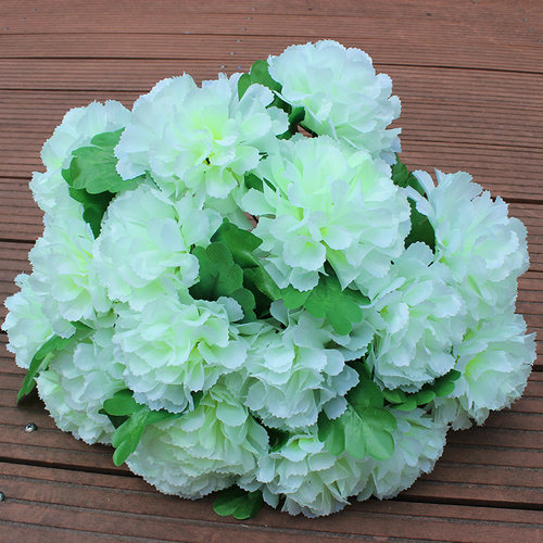 便宜清明花绢花18头菊花束扫墓花塑料花祭祀花插花装饰花批发菊花 - 图1