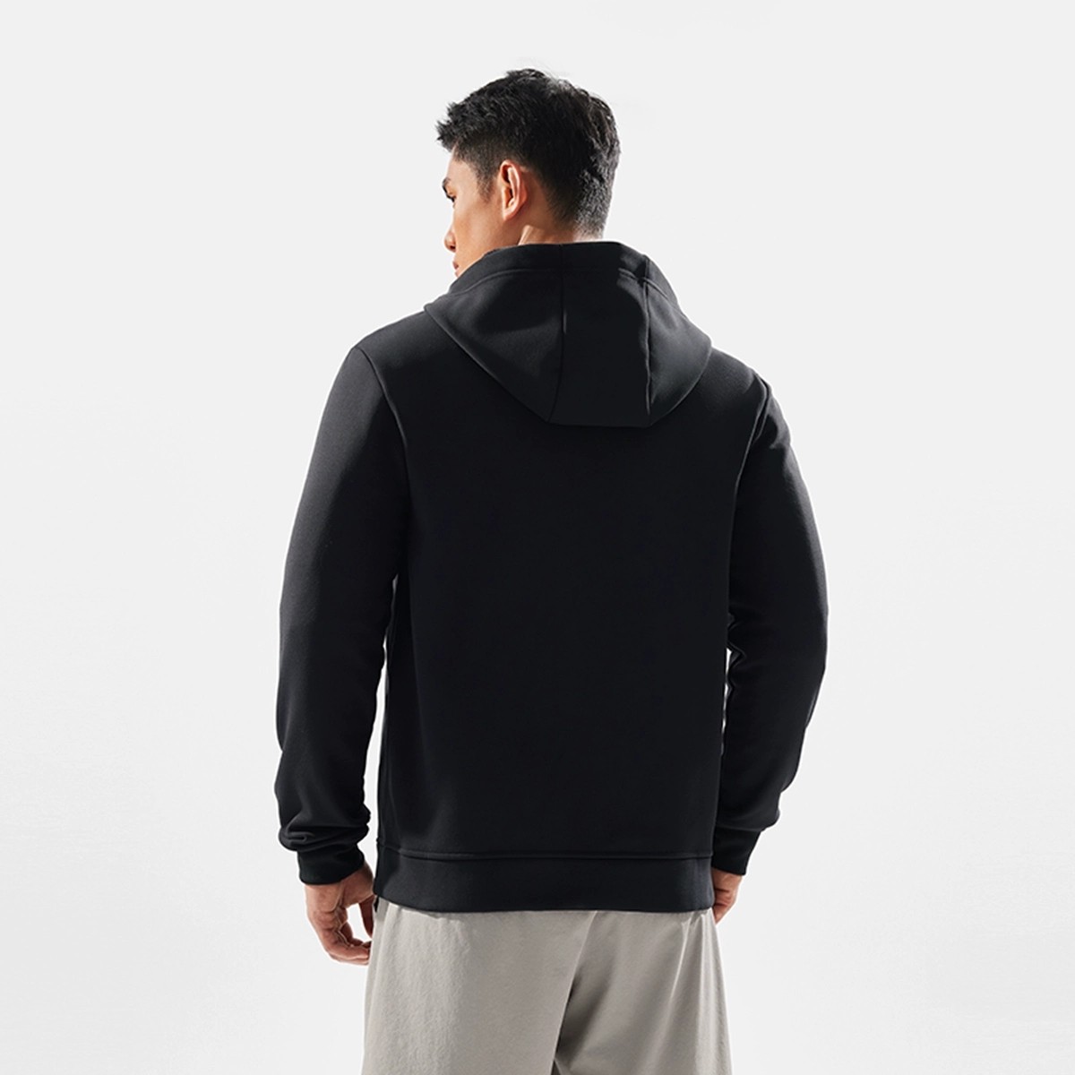 李宁外套男子冬季新款百搭舒适加绒保暖反光连帽运动卫衣AWDU577,淘宝优惠券,粉丝福利购,淘宝优惠卷