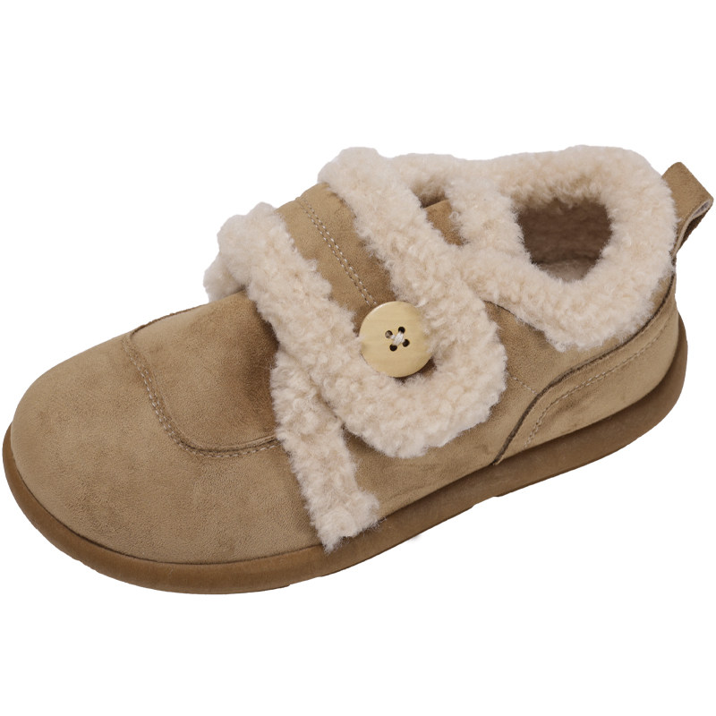 复古毛毛厚底雪地靴女款2025新款冬季外穿保暖棉鞋加绒全包勃肯鞋,淘宝优惠券,粉丝福利购,淘宝优惠卷