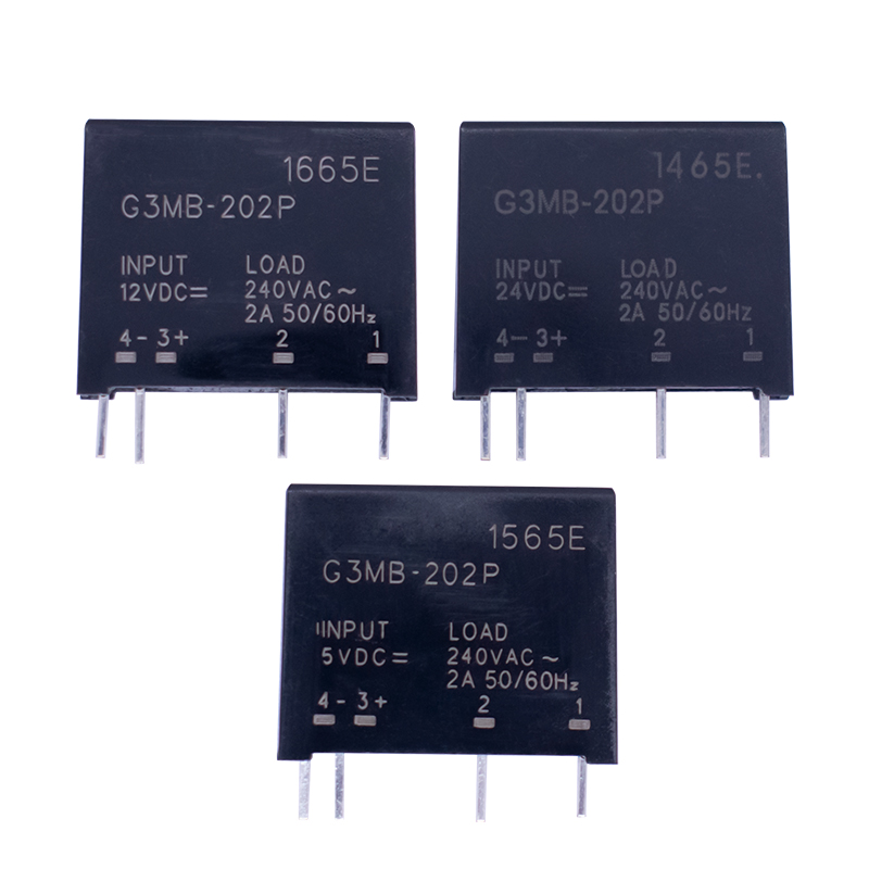 小型固态继电器G3MB-202P 5v,12v,24v 直流控制交流 SSR 四脚固体