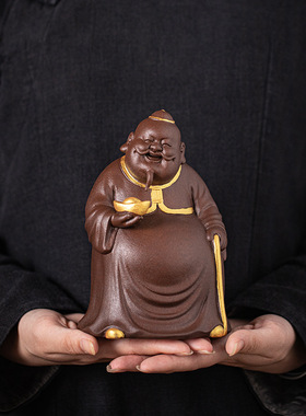 地主老财创意招摆件紫砂工