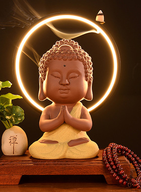 创意中式家居倒流香摆件简