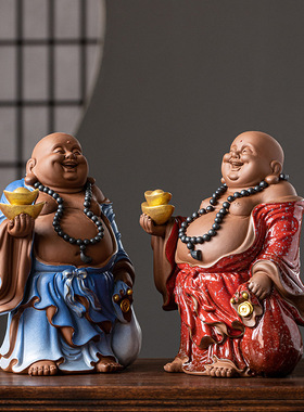 陶瓷大肚弥勒佛菩萨招财笑