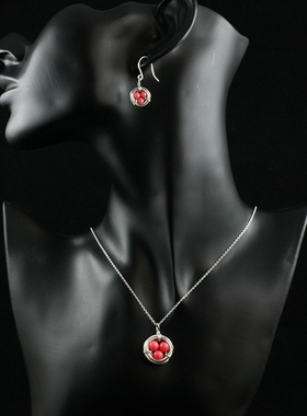 欧美手工爱巢短款吊坠项链包邮