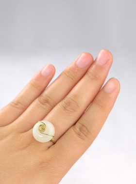 素元特色平安扣订制转运珠戒指