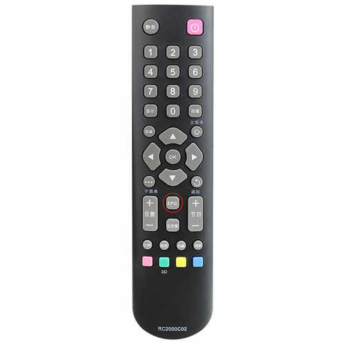 适用TCL遥控器RC2000C02/RC200 3D/RC200C高清3D液晶电视 - 图2