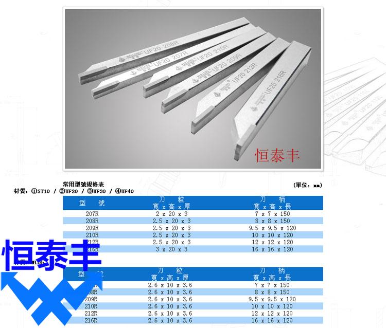 台湾华隆车刀不锈钢车刀数控车刀边刀切断刀平刀勾刀UF20-图2