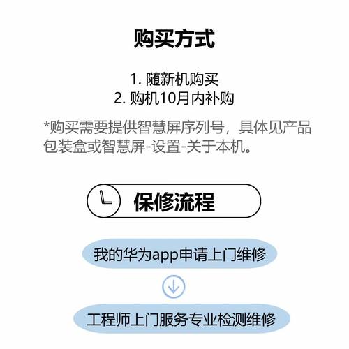 华为智慧屏全质保Mate TVS6 pro98英寸V5pro Vision5延长保修服务 - 图0
