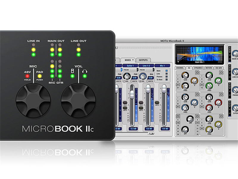 国行包邮MOTU马头MicroBook IIC录音混音USB音频接口外置电脑声卡 - 图2