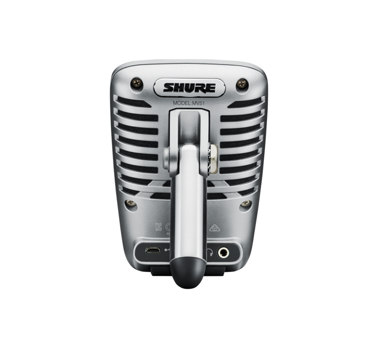 Shure/舒尔MV51电容麦克风USB话筒电脑手机录音配音直播全民k歌 - 图2