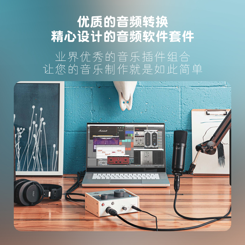 UA阿波罗声卡Apollo VOLT1 2 176 276 476P录音编曲直播外置声卡-图2