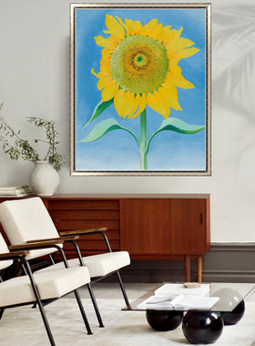 向日葵美国现代花卉油画装饰画