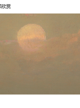 哈德逊河画派风景油画客厅装饰画