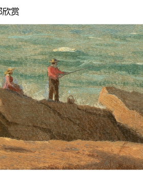 美国风景油画客厅玄关餐厅装饰画