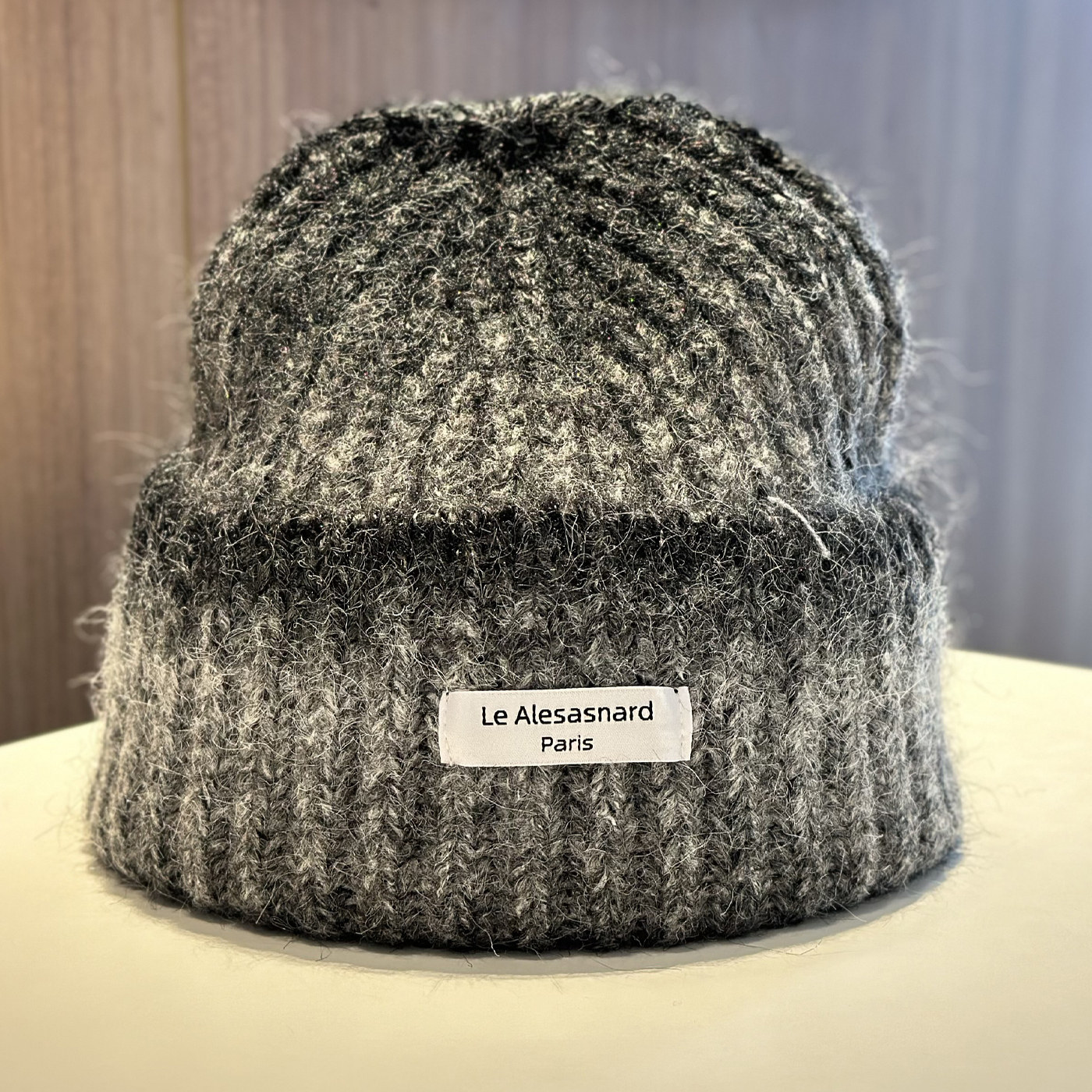 落日晚霞渐变字母贴布毛线帽子女时尚百搭保暖卷边针织帽2025新款,淘宝优惠券,粉丝福利购,淘宝优惠卷