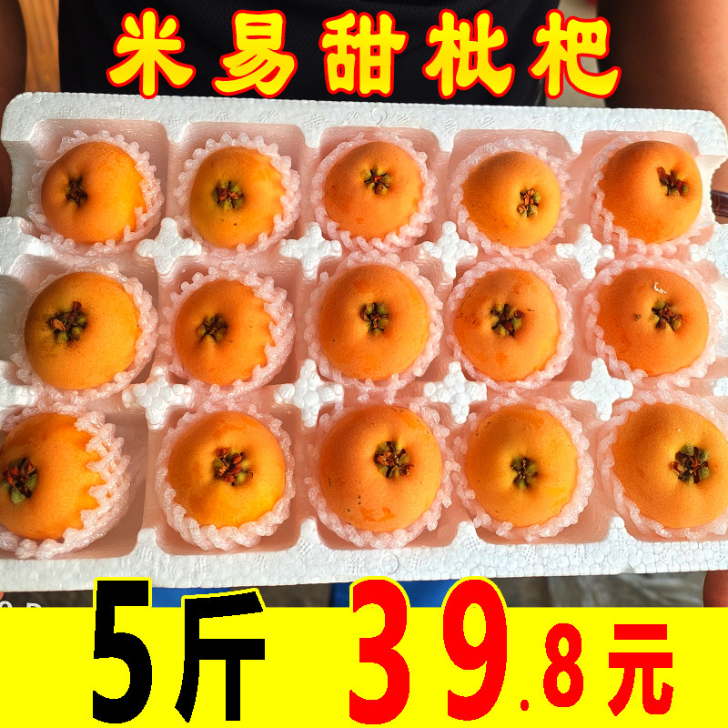 四川枇杷新鲜5斤现摘五星甜批把琵笆琵琶果水果大攀枝花米易特级3