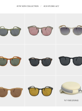 玛粒防紫外线圆形复古女可折叠