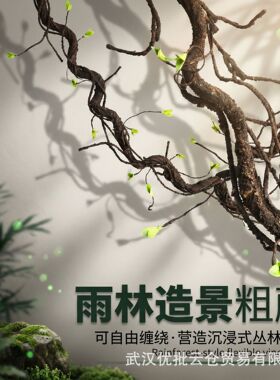 假树枝造型干树枝管道造景树藤仿真树藤门头装饰枯树藤枯藤条悬挂