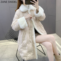 ZANE SNIDEL Fur Coats 2023 Winter New Mink Spell Down Clothes Woman External Cover Long Mink Fur Coat