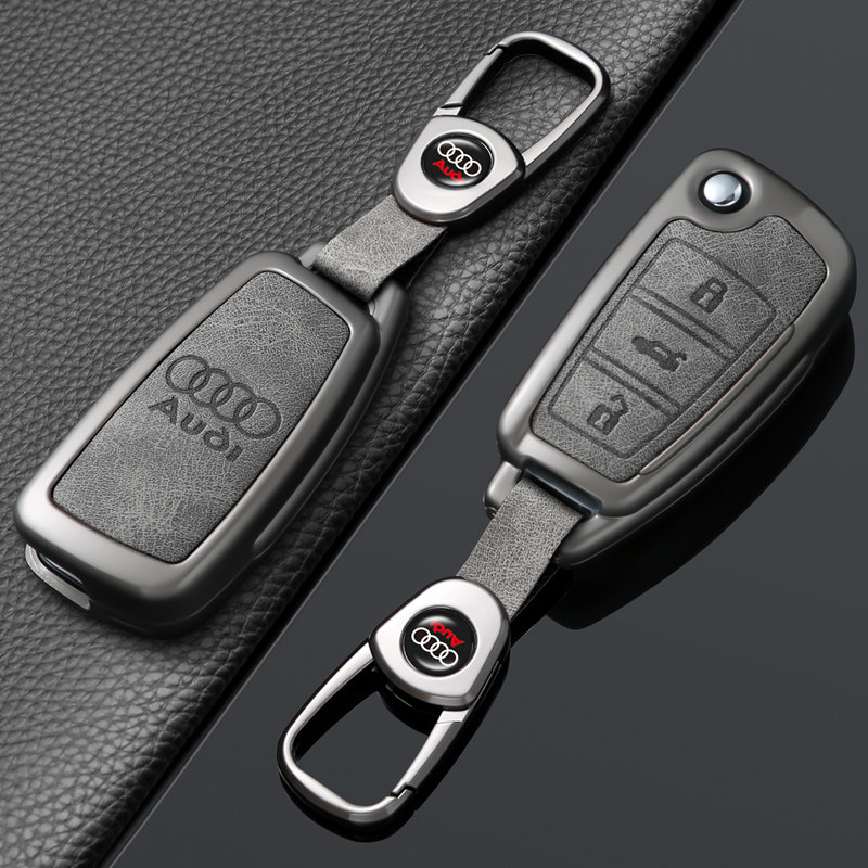 老款奥迪钥匙套A6/A6L汽车Q2L/Q3/Q5/A3/A5/A7/A8/A4L/S5/S6包扣 - 图3