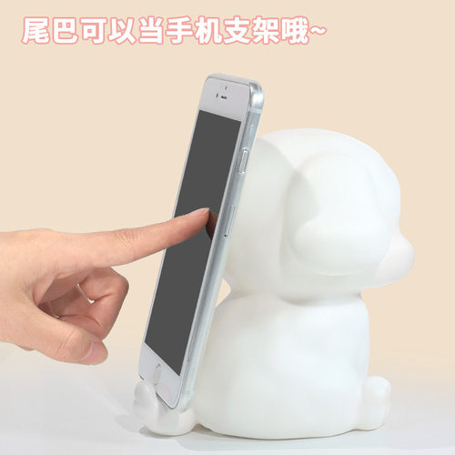 可爱儿童台灯小狗夜灯卧室床头灯可爱动物睡眠女生狗狗小夜灯网不 - 图2