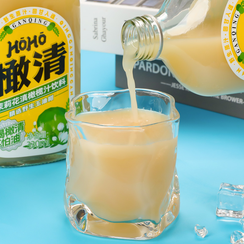 橄清橄榄汁330ml*12瓶HOHO榄清茉莉花滇橄榄汁油柑汁饮料整箱批发 - 图2