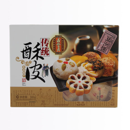 鼎丰真桂花豆沙饼传统老式手工酥皮点心糕点零食长春特产小吃300g - 图3