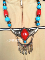 Necklace Totem Necklace Lady Necklace Inner Mongolia Craft Gifts Swing Accessories Necklace Ornament Chain Ethnic Wind Necklace Batch