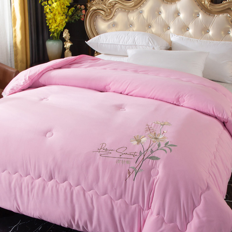 【纯手工】加厚保暖秋冬被子绣花被芯单双人羽丝棉被春秋四季通用,淘宝优惠券,粉丝福利购,淘宝优惠卷