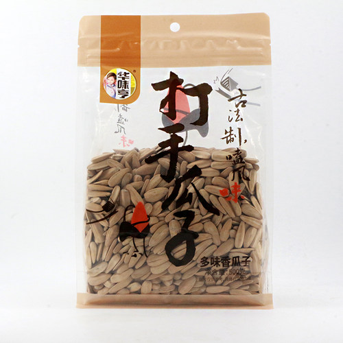 华味亨打手瓜子陈皮瓜子多味香瓜子500g白皮葵花籽炒货休闲零食 - 图0