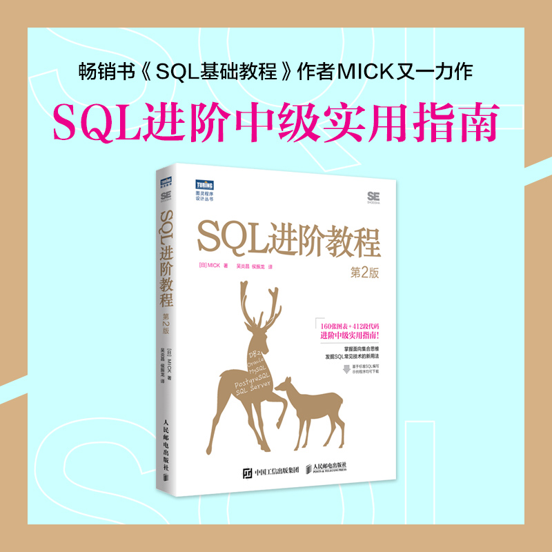 【套装2册】SQL基础教程 第2版+SQL进阶教程 第2版 sql基础教程数据库编程sql必知必会面向集合关系数据库sql语言数据原理应用书籍 - 图1