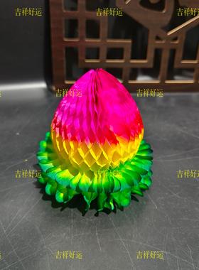寿桃饰品手工折纸莲花灯寿桃塔