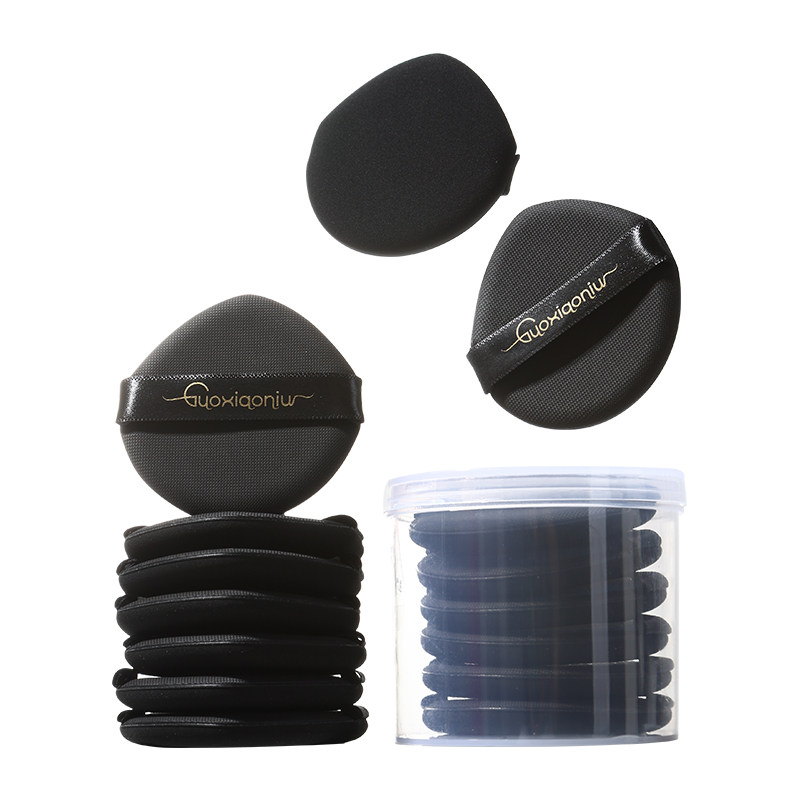 郭小妞黑圆尖气垫粉扑粉底液专用干湿两用化妆定妆海绵粉饼美妆蛋,淘宝优惠券,粉丝福利购,淘宝优惠卷