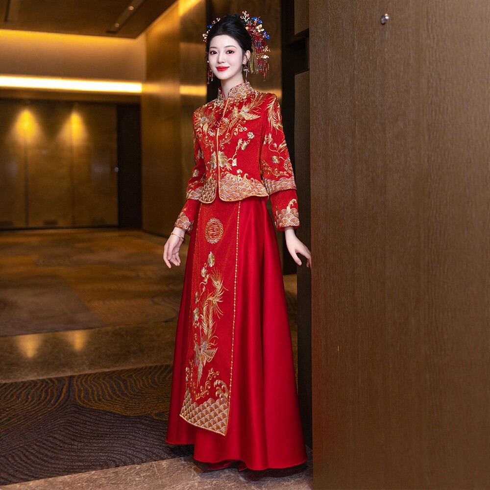 秀禾服服婚服夏季2025新款小个子结婚龙凤褂出阁禾秀大码嫁衣,淘宝优惠券,粉丝福利购,淘宝优惠卷