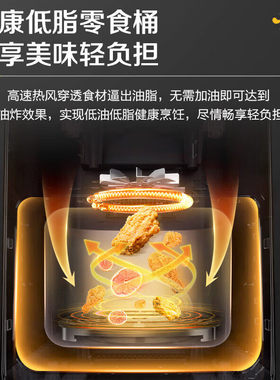松下可视空气炸锅家用全自动大容量智能料理锅多功能电炸锅HC600
