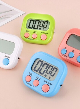 计时器厨房多功能大屏幕定时器提醒器声学生倒计时器电子闹钟秒表