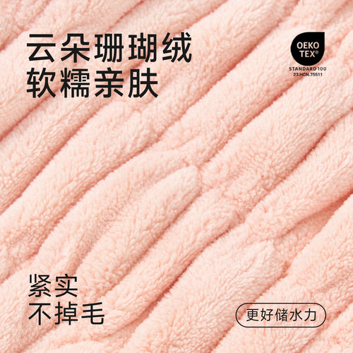 尼多熊儿童干发帽超强吸水速干加大宝宝洗头浴帽婴儿洗澡包头毛巾 - 图1