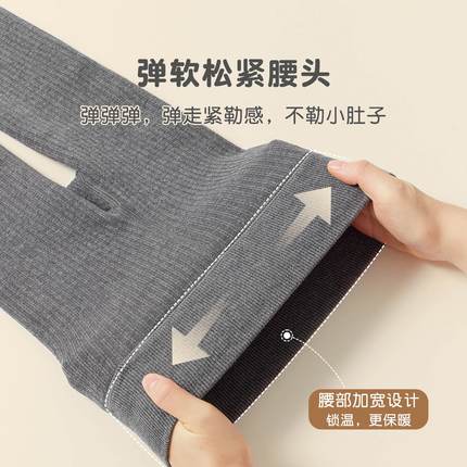 尼多熊摇粒绒儿童打底裤加绒秋冬女童连裤袜女宝宝婴儿冬加厚裤子