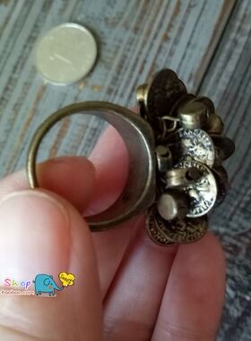 合金仿铜复古做旧欧美风戒指指环