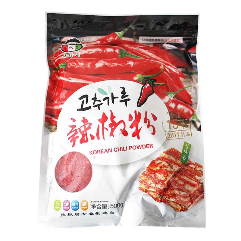 韩式泡菜辣椒粉辣白菜辣椒面粗粒小伙子辣椒碎粗500g泡菜拌料调料 - 图3