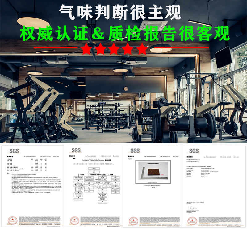 健身房橡胶地垫家用拼接减震垫力量区防震垫隔音地板运动塑胶地板 - 图2