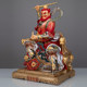 All copper king lingguan statue home use bronze statue of fire god