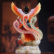 White marble Nine Heavens Mysterious Goddess Statue dedicated to household Taoist Phoenix Nine Heavens Virgin Mother Goddess Statue Desktop Ornament