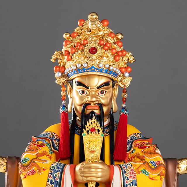 Wutai Longwuye statue pure copper worship ornaments